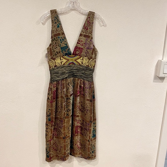 NWT Nicole Miller Collection Burnout Velvet Dress Size 6 - Picture 6 of 6